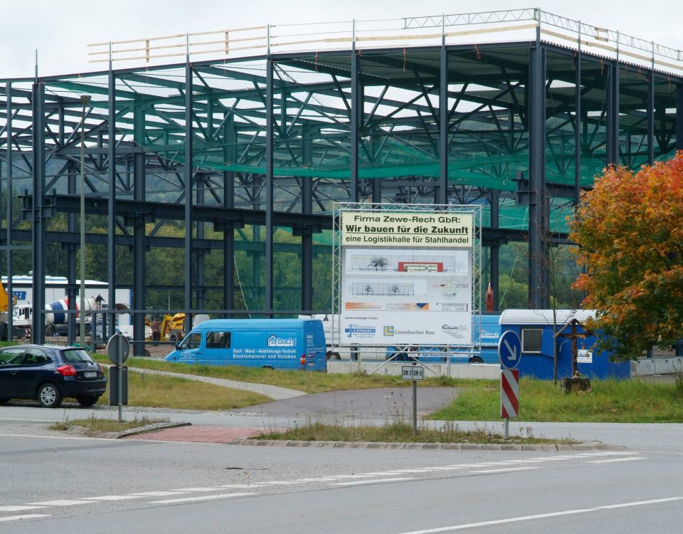 Logistikhalle Stahlhandel